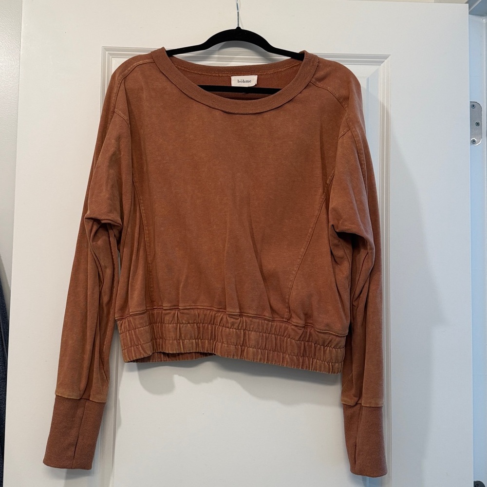 Rusty burnt orange Long Sleeve Pullover Bohme